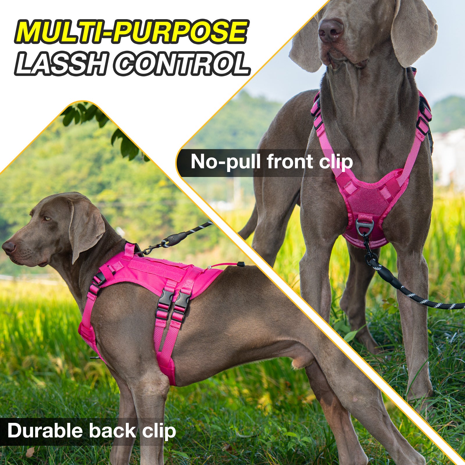 Cross-Border Pet Harness For Medium And Large Dogs, Tactical Traction, Anti-Breakaway, Explosion-Proof Harness, Source Manufacturer, Spot Distribution